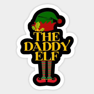 Christmas Gift For Dad - The Daddy Elf Sticker